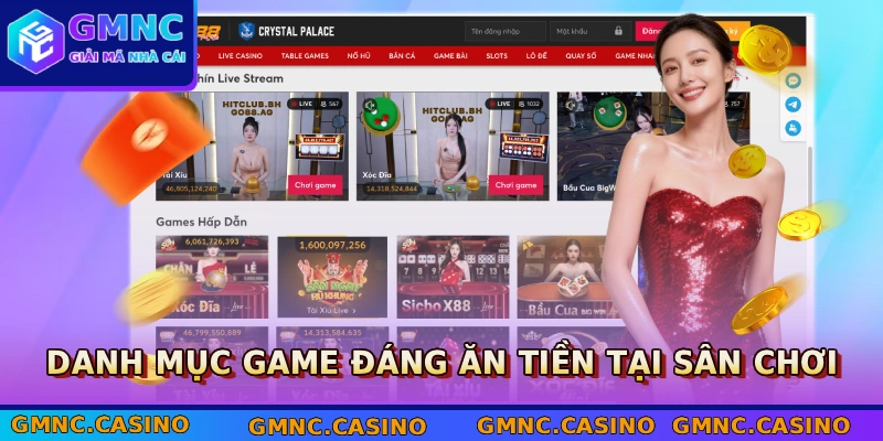 Danh mục game đáng ăn tiền tại sân chơi