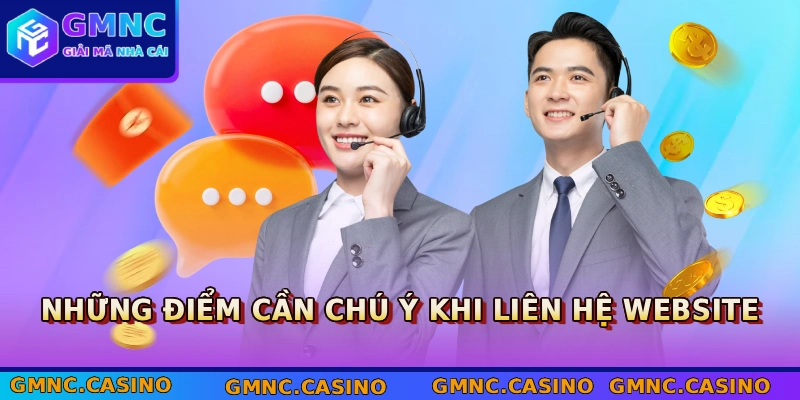 Những điểm cần chú ý khi liên hệ website