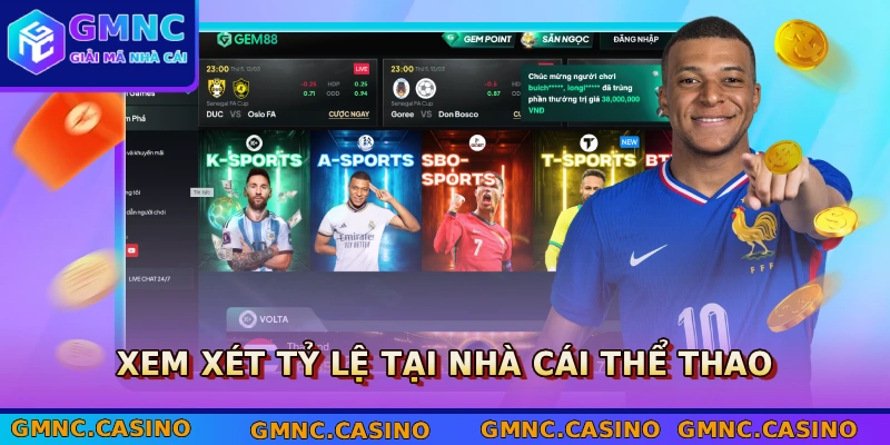 Xem xét tỷ lệ tại nhà cái thể thao